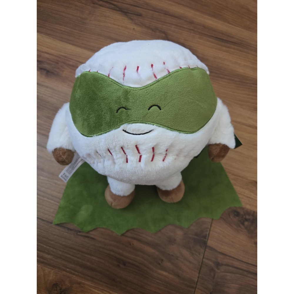 FAO SCHWARZ Heroes of the Game 7.5" Baseball Plush NWT Superhero Mask Cape S29